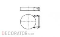 Настенный хомут SCHIEDEL PERMETER 50 раздвижной черный, D 150/250 мм