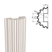 Полуколонна фасадная LEPNINAPLAST КЛВ-155/3 HALF, 2500*77,5*77,5 мм