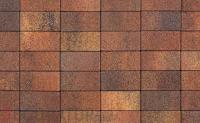 Плитка тротуарная ВЫБОР ЛА-Линия 2П.6, Листопад гладкий Арабская ночь красно-коричнево-оранжевый, 200*100*60 мм