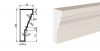Подоконник фасадный LEPNINAPLAST ПВ-200/1, 2000*80*200 мм