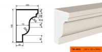 Подоконник фасадный LEPNINAPLAST ПВ-180/2, 2000*120*180 мм