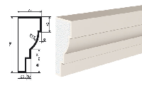 Молдинг LEPNINAPLAST МВ-180/9, 2000*180*75 мм