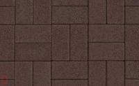 Плитка тротуарная ВЫБОР ЛА-Линия 2П.8, Гранит коричневый, 200*100*80 мм