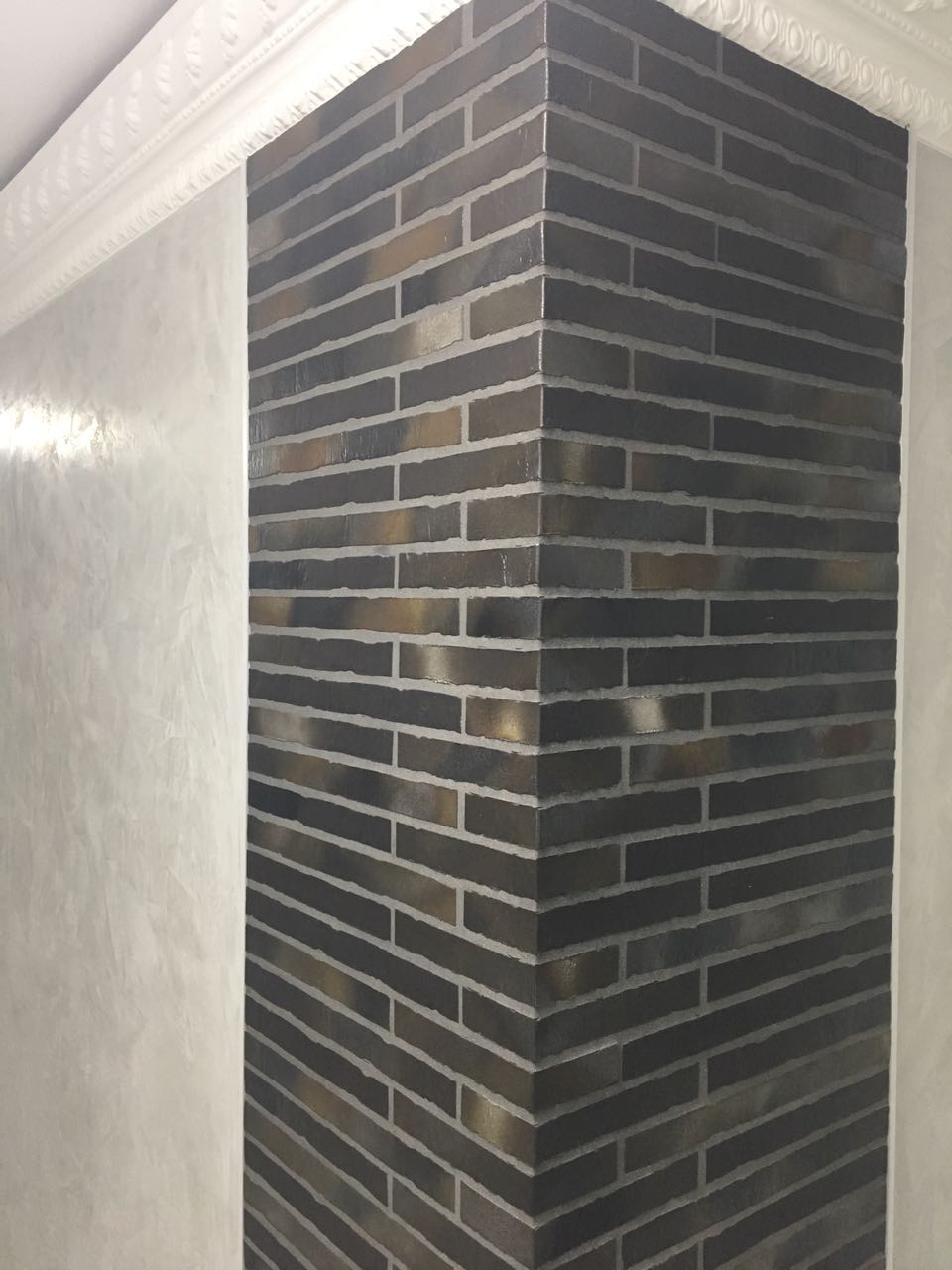 Укладка клинкера и камня в интерьере