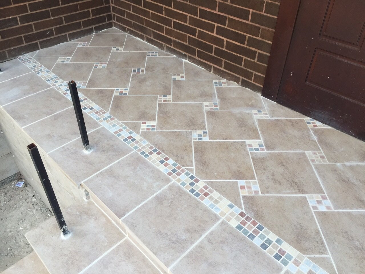 Монтаж клинкерных ступеней и плитки