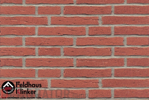 Клинкерная плитка ручной формовки Feldhaus Klinker R694 sintra carmesi, 240*52*17 мм в Сочи
