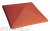 Клинкерный заборный оголовок KING KLINKER Рубиновый красный (01), 400*400*90 мм в Сочи