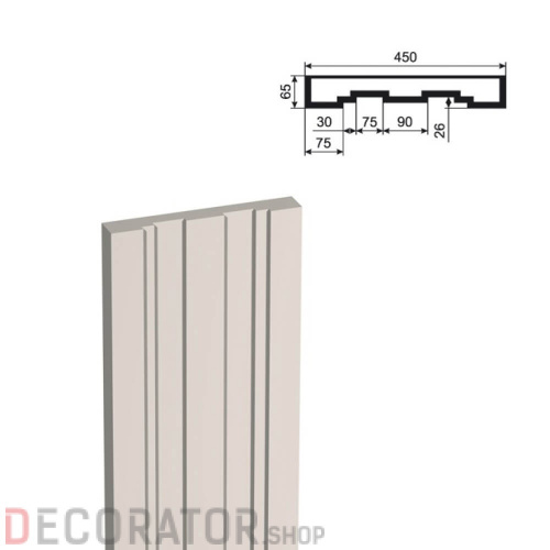 Пилястра LEPNINAPLAST ПЛВ-450/3,2000*65*450 мм в Сочи