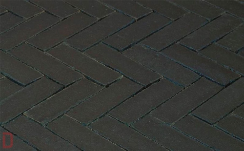 Клинкерная тротуарная брусчатка Penter Nero wasserstrich tumbled, 200*65*85 мм в Сочи