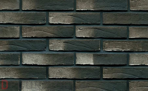 Кирпич клинкерный Muhr 38 Schwarz weiss Wasserstrich, 240*52*52 мм в Сочи