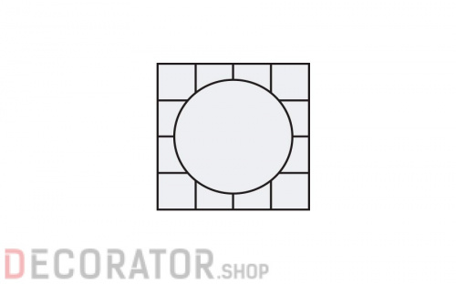 Окантовка для декора Stroeher Keraplatte Roccia 834, растр.25 см в Сочи