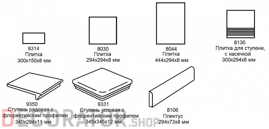 Клинкерная ступень-флорентинер Stroeher Euramic Cavar 543-fasco