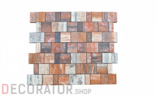 Плитка тротуарная BRAER Старый город Ландхаус Color Mix Койот, 80/160/240*160 мм в Сочи