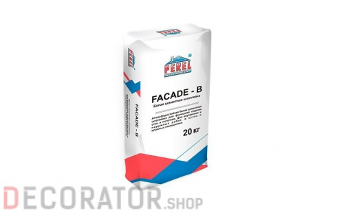 Цементная шпатлевка PEREL Facade-b 0652 белая, 20 кг в Сочи