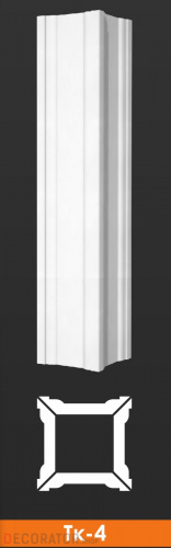 Тело колонны Архитек Тк-4, 1000*400*45 мм в Сочи