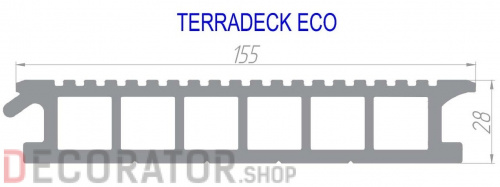 Террасная доска TERRADECK ECO в Сочи