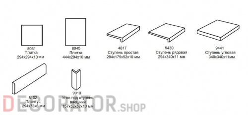 Клинкерная ступень-лофт Stroeher Keraplatte Epos 955-eres, Handglaze 3.0 в Сочи