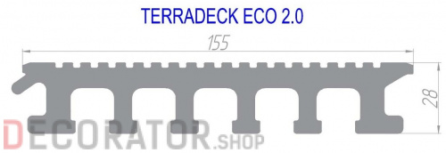 Террасная доска TERRADECK ECO 2.0 в Сочи