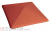 Клинкерный заборный оголовок KING KLINKER Рубиновый красный (01), 310*445*90 мм в Сочи
