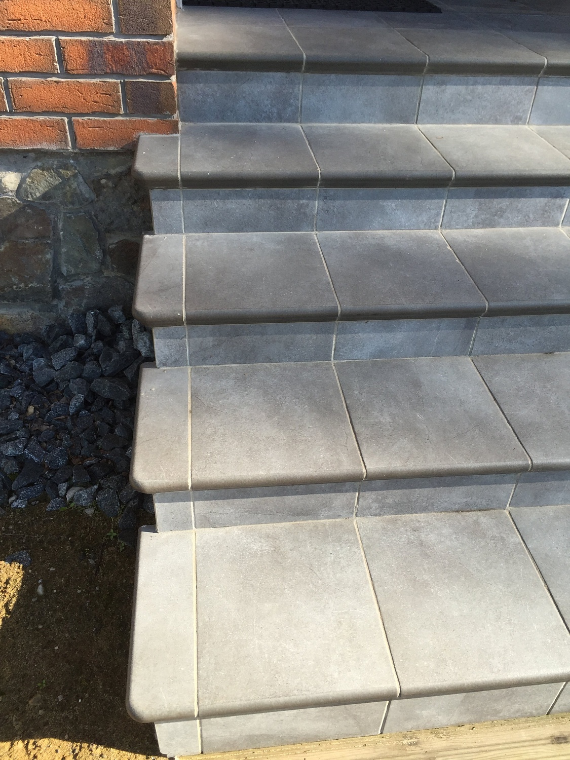 Монтаж клинкерных ступеней и плитки