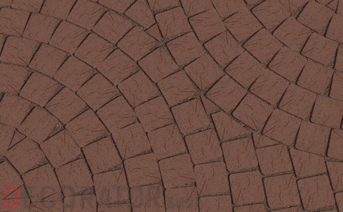 Клинкерная тротуарная брусчатка Lode Brunis коричневая шероховатая, 60*60*52 мм в Сочи