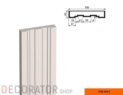 Пилястра LEPNINAPLAST ПЛВ-250/3,2500*45*250 мм в Сочи