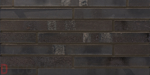Клинкерная плитка Stroeher Brick 60 650 eisenschwarz рельефная, 590*52*12 мм в Сочи
