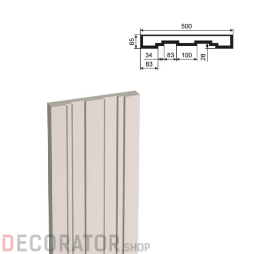 Пилястра LEPNINAPLAST ПЛВ-500/3,2500*65*500 мм в Сочи