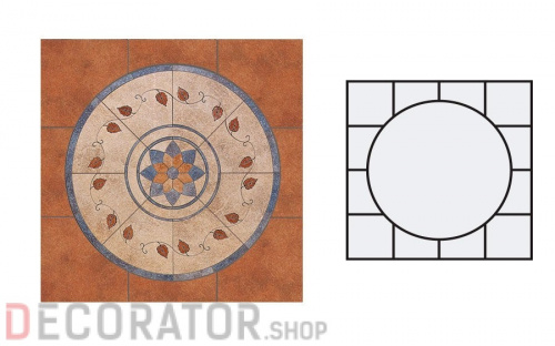 Окантовка для декора Stroeher Keraplatte Roccia 841, растр.25 см в Сочи