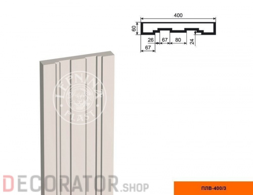 Пилястра LEPNINAPLAST ПЛВ-400/3,2500*60*400 мм в Сочи