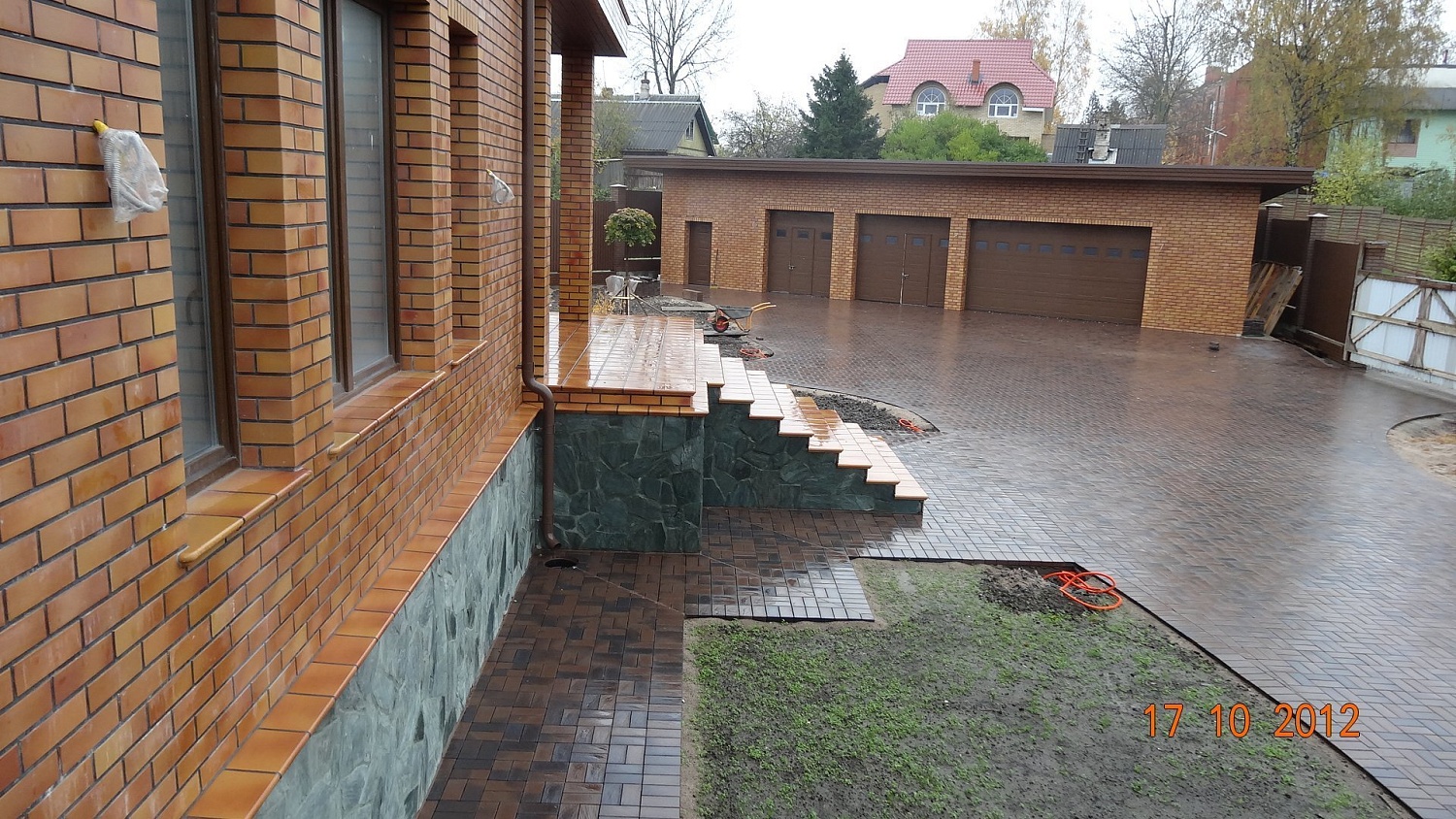 Монтаж клинкерных ступеней и плитки