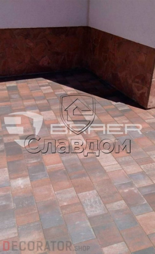 Плитка тротуарная BRAER Старый город Ландхаус Color Mix тип 4 "Койот", 80/160/240*160 мм в Сочи