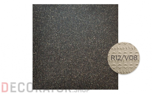 Технический керамогранит Roben VIGRANIT Schwarz-grau Feinkorn R12/V08, 200*200*15 мм в Сочи