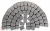 Плитка тротуарная BRAER Классико круговая серый, 73*110*115*60 мм в Сочи