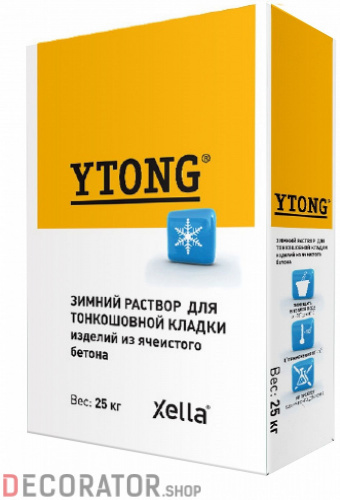 Раствор для тонкошовной кладки Зимний YTONG 25 кг в Сочи