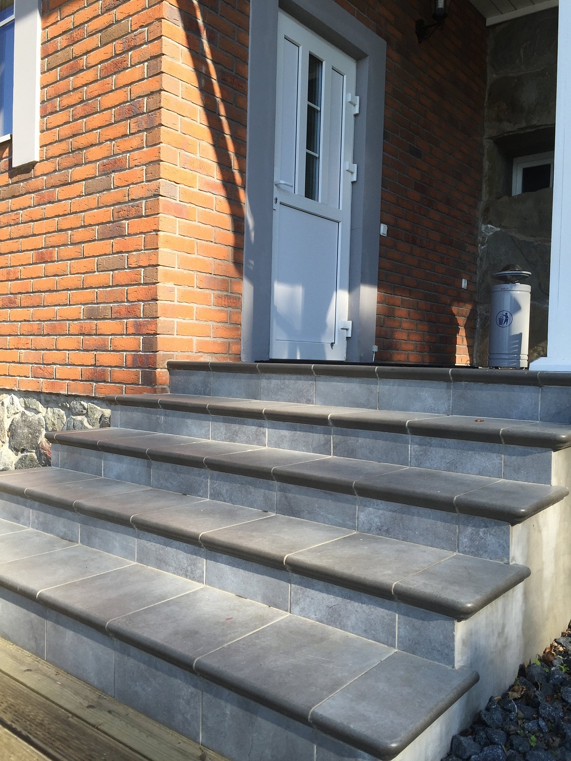 Монтаж клинкерных ступеней и плитки